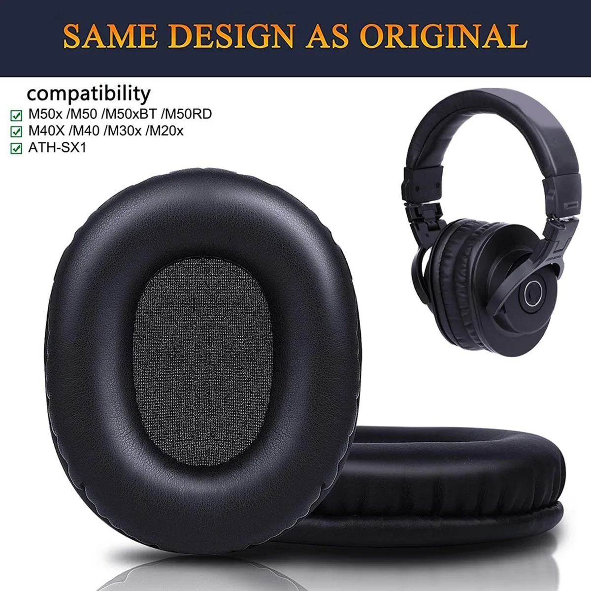 Audio Technica Headphone Ath-M20X - M50X 교체 이어패드, 오디오 테크니카 ATH