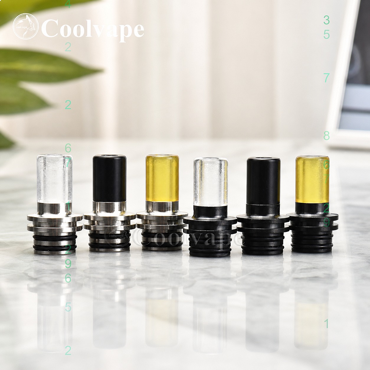510 MTL 드립 팁 내열성 마우스피스(베이프 RTA - Accessories For Vaping 리뷰 및 가격