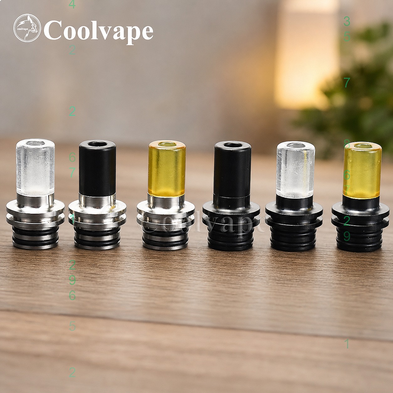 510 MTL 드립 팁 내열성 마우스피스(베이프 RTA - Accessories For Vaping 리뷰 및 가격