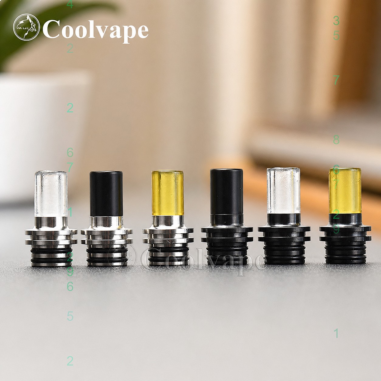 510 MTL 드립 팁 내열성 마우스피스(베이프 RTA - Accessories For Vaping 리뷰 및 가격