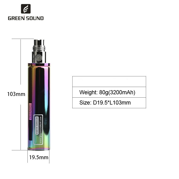 GS Ego 3 III 3200mAh 배터리 베이퍼 전 - Accessories For Vaping 리뷰 및 가격