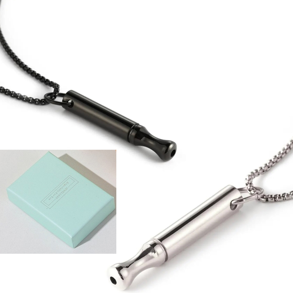 불안 완화를 위한 티타늄 스틸 호흡 목걸이 브레스링크  - Accessories For Vaping 리뷰 및 가격