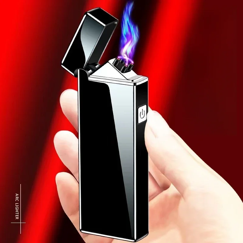 전자 방풍 더블 아크 펄스 플레임리스 라이터, USB  - Accessories For Vaping 리뷰 및 가격